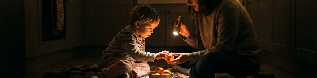 Cosy food play at home